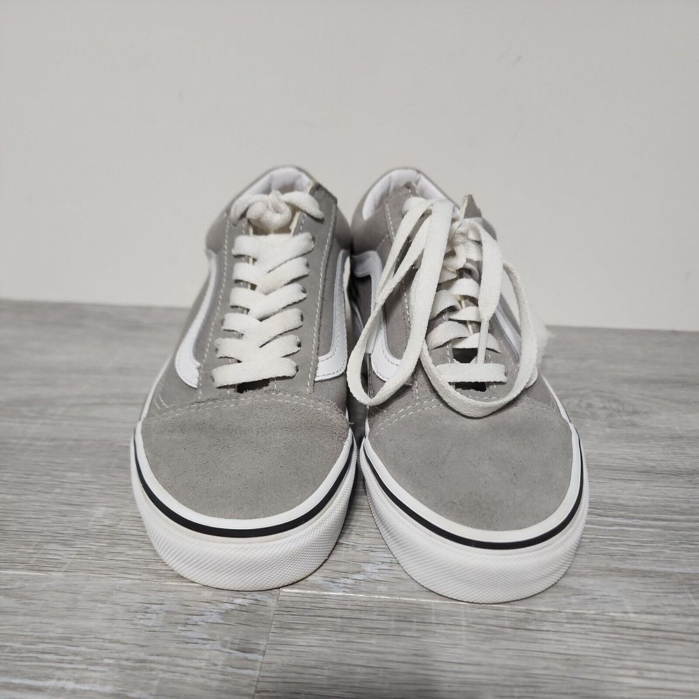 Vans Off The Wall Mens 4 Old Skool Skate Shoes Gray 508731 Low‎ Top Women 5 - Picture 4 of 10